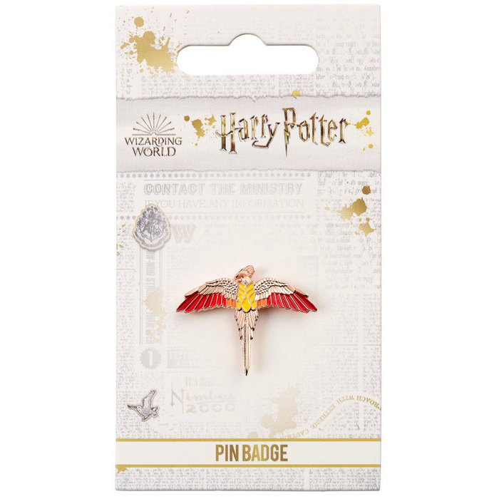 THE CARAT SHOP - Badge épinglette Fawkes Harry Potter en alliage de zinc avec finition or rose THE CARAT SHOP - Badge épinglette Fawkes Harry Potter en alliage de zinc avec finition or rose