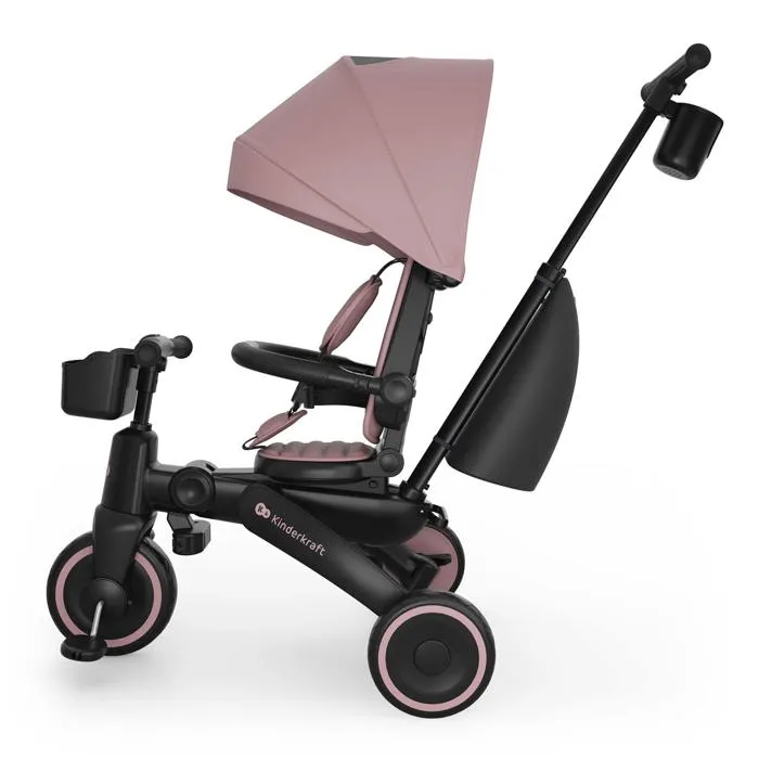 Kinderkraft JAZZ 3 Tricycle Évolutif Pliable Rose