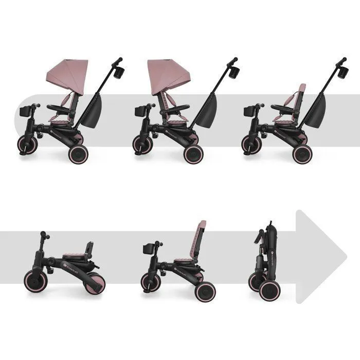 Kinderkraft JAZZ 3 Tricycle Évolutif Pliable Rose