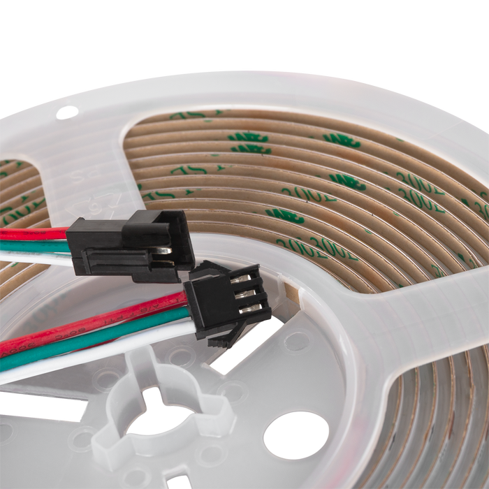 Bande LED COB numérique RGBIC 24V 20IC/m 5M 19W/M RVB IP20