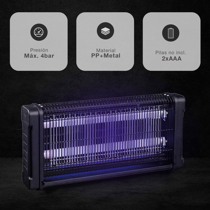 Navelis Mata insectos eléctrico Balonga 2x15W Negro