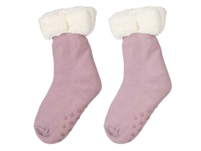 GIFTDECOR Chaussette Sherpa Infantil Lila Claro