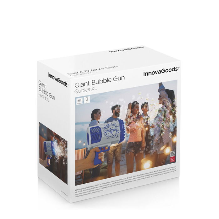 Pistolet à Bulles Géant avec LED Gubles XL InnovaGoods Pistolet à Bulles Géant avec LED Gubles XL InnovaGoods