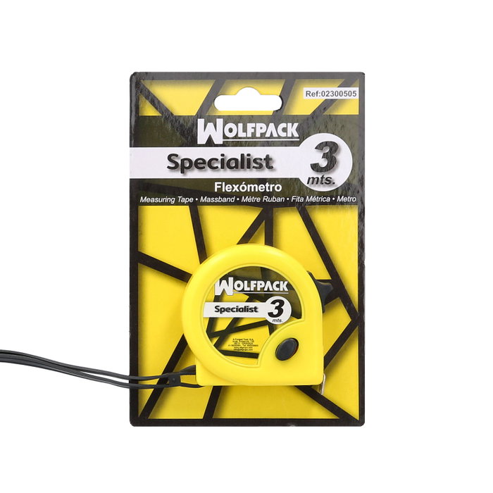 WOLFPACK LINEA PROFESIONAL Mètre déroulant Specialist 3 mètres