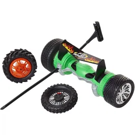 Jakks Pacific 4 pneus + Lanceur Turbo Vert