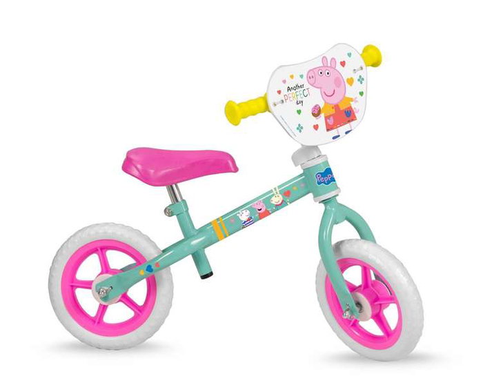 Toimsa - Bicicleta sin pedales peppa pig 10" - Vélo d'équilibre sans pédales Peppa Pig 10 pouces pour enfant dès 2 ans