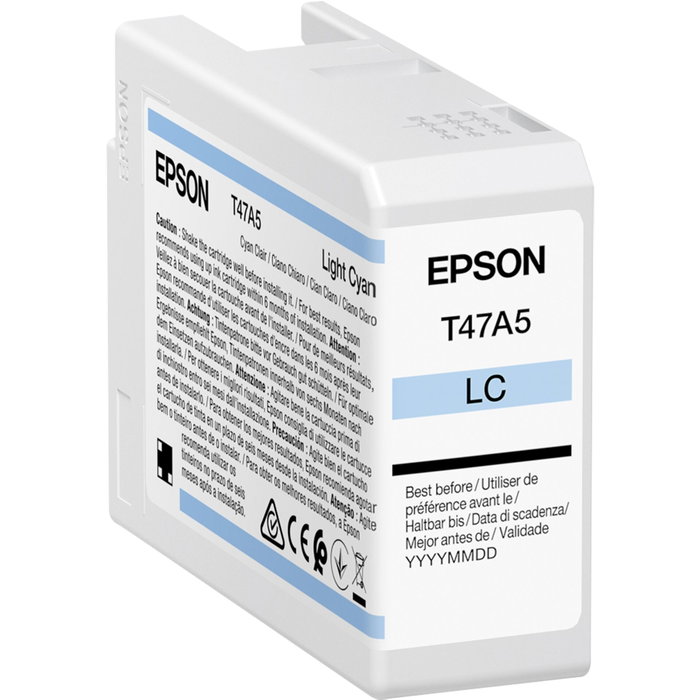 Epson T47A5 Cartouche d'encre Cyan clair 50 ml Epson T47A5 Cartouche d'encre Cyan clair 50 ml
