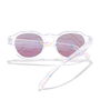 Hawkers WARWICK KIDS Lunettes de soleil enfant rondes polarisées, cristal bleu, #cristal bleu