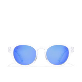 Hawkers WARWICK KIDS Lunettes de soleil enfant rondes polarisées, cristal bleu, #cristal bleu