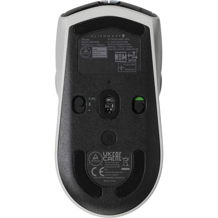 Dell Alienware AW720M Souris Gaming Sans Fil Tri-Mode Lunar Light