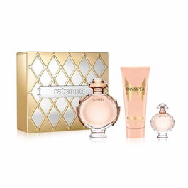 Paco Rabanne Olympéa Eau de Parfum - Coffret avec Eau de Parfum 80 ml, Lotion Corporelle Sensuelle 100 ml et Mini Flacon de 6 ml