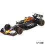 Burago Diorama Red Bull Racing F1 2023 Échelle 1:43 avec Max Verstappen et Mécaniciens - Figurine Collection
