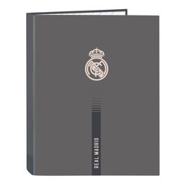 Reliure à anneaux Real Madrid C.F. Gris A4 26.5 x 33 x 4 cm