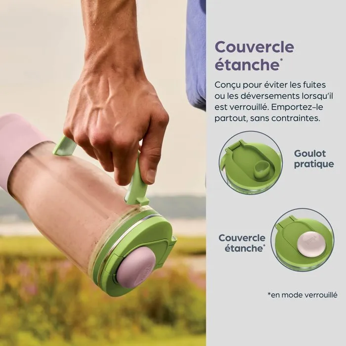 Ninja BlendBoss DB351EUST Blender Mélangeur 1200 W, 3 Programmes Auto-IQ, Gobelet Mix-and-Go 760 ml Sans BPA, Minéral, Avec Lames CrushBlade Ninja BlendBoss DB351EUST Blender Mélangeur 1200 W, 3 Programmes Auto-IQ, Gobelet Mix-and-Go 760 ml Sans BPA, Minéral, Avec Lames CrushBlade