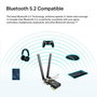 TP-Link Carte Wi-Fi 6 AX1800 Bluetooth 5.2 PCIe avec 2 Antennes - Double Bande 2.4/5 GHz, jusqu'à 1800 Mbps, Sécurité WPA3 - pour PC (55 x 36 x 11.5 mm)