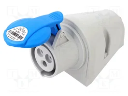 SEZ DK Connecteur d'alimentation AC triphasé 16A IP44 Bleu