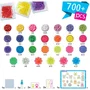 Aquabeads - Kit de Création Monstres Marrants - 700 Perles Dont Néons, Étoiles et Éclats - Avec Attaches Porte-Clés - À Partir de 4 Ans