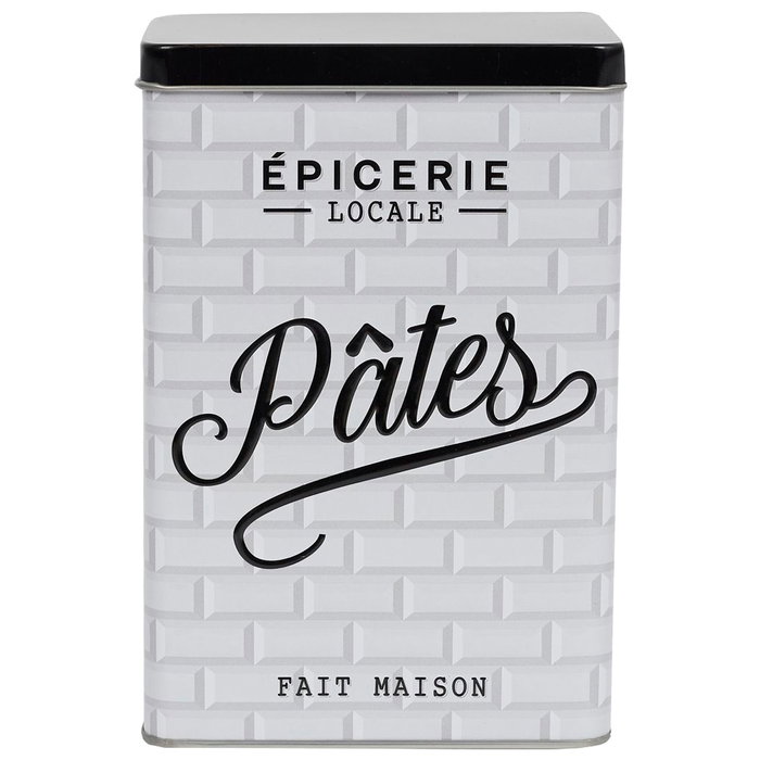 Home Deco Factory Bocal de stockage en métal Brooklyn Pâtes