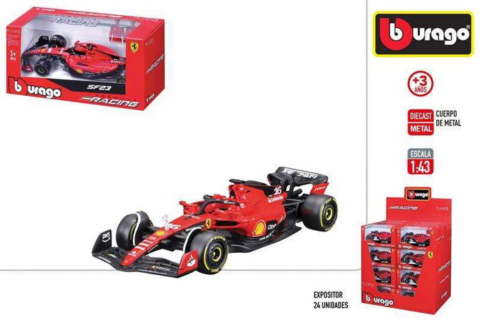 Color Baby Ferrari SF-23 Carlos Sainz MetalFerrari - Voiture de course F1 miniature collection - Echelle 1:43 - Die-cast