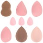 Cosmetic Club Lot de 9 éponges de maquillage en plastique PU