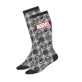 Cerdá Chaussettes Marvel T3845 Tu 38/45 - Taille unique Gris - Dès 3 ans
