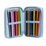 Pochette crayons Frozen Bleu foncé 12,5 x 6,5 x 19,5 cm