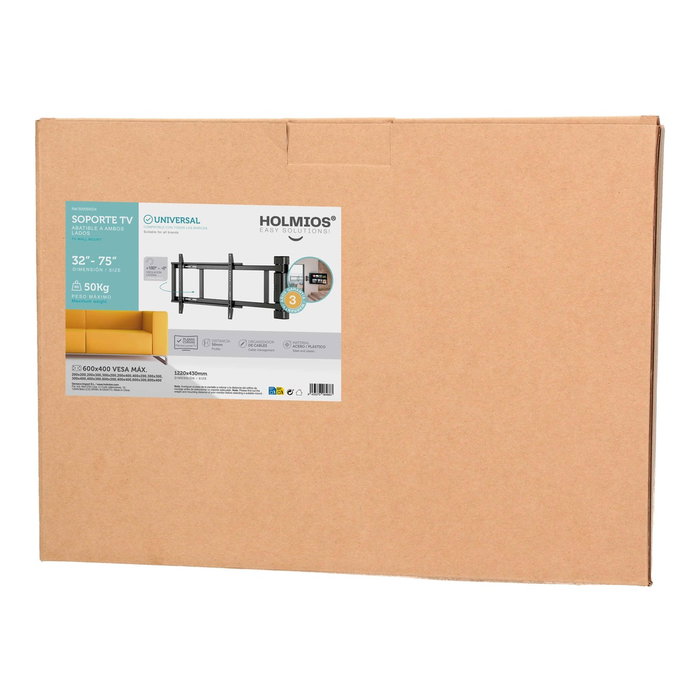 Holmios Support de TV articulé pour écrans 32-75 pouces Holmios Support de TV articulé pour écrans 32-75 pouces