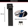 Master Lock Antivol Vélo Pliable 8333EURDPRO en Acier Trempé