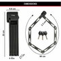 Master Lock Antivol Vélo Pliable 8333EURDPRO en Acier Trempé Noir