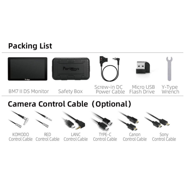Portkeys BM7 II DS Moniteur de Caméra Sans Fil 7 Pouces Portkeys BM7 II DS Moniteur de Caméra Sans Fil 7 Pouces