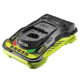 RYOBI RC18-150G Chargeur batterie Lithium-Ion 18V 5.0Ah ultra rapide 5.0A avec technologie IntelliPort et indicateurs LED - 1h de charge