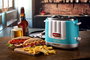 Ariete 206/01 Machine à Hot-dog Party Time Bleue - Compacte, cuisson 5 niveaux et éjection automatique, pour salchichas Frankfurt et buns
