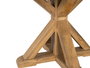 GINER Y COLOMER Table Ronde en Bois de Mango pour 10 Personnes - Design Robuste et Élégant avec Base en Croix et Finition Naturelle