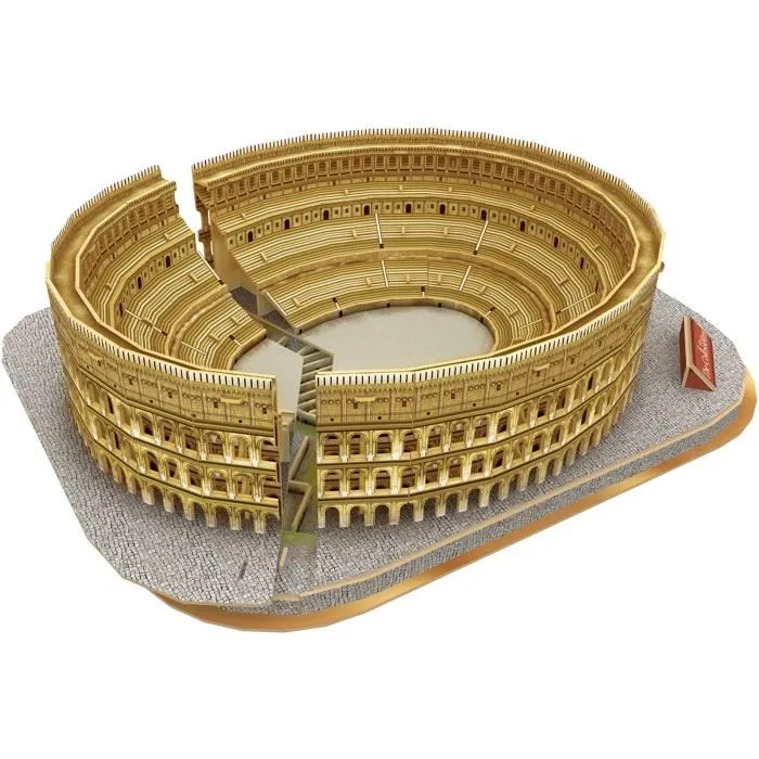 Explora Puzzle 3D Lumineux et Éducatif Colisée - Jeu de Construction 131 Pièces - Architecture de Rome - Sans Colle - Dès 8 Ans
