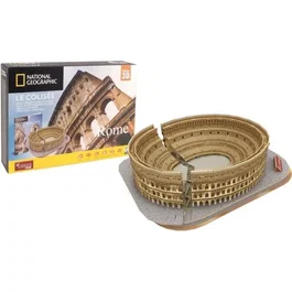 Explora Puzzle 3D Lumineux et Éducatif Colisée - Jeu de Construction 131 Pièces - Architecture de Rome - Sans Colle - Dès 8 Ans