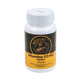 MEDERI NUTRICION INTEGRATIVA Vitamine D3 + K2 120 perles
