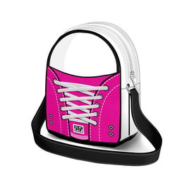 OMP! Sac bandoulière Sneakers Fuchsia 22x17x7 cm, un compartiment avec fermeture à zip, PU