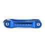 Workpro Jeu de 8 clés Allen pliables métriques, acier chromé vanadium, tailles 1,5-8 mm, bleu