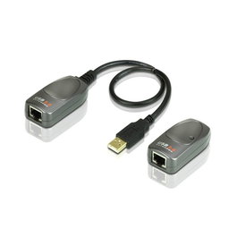 Aten UCE260 - Système d'extension USB 2.0 jusqu'à 60 mètres via câble Cat 5/5e/6 avec adaptateur d'alimentation
