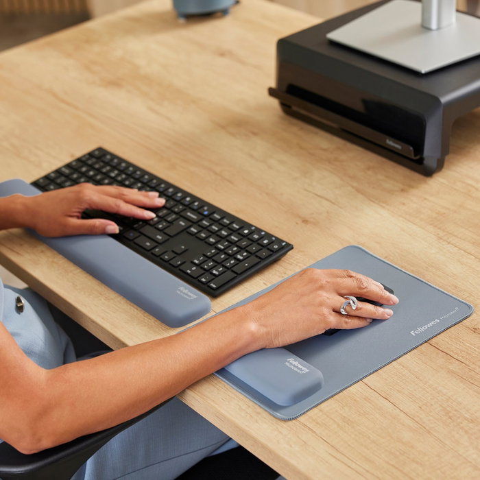Fellowes Breyta Repose-poignet pour clavier bleu marine 47 cm