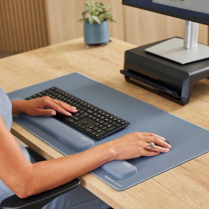 Fellowes Breyta Repose-poignet pour clavier bleu marine 47 cm
