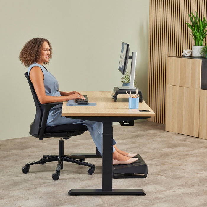 Fellowes Breyta Repose-poignet pour clavier bleu marine 47 cm