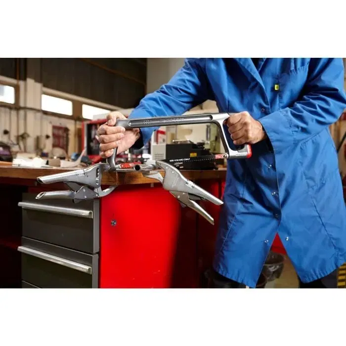 Facom Pince étau 500APB avec gâchette de déblocage, utilisation à une main et rainure pour serrage de tubes