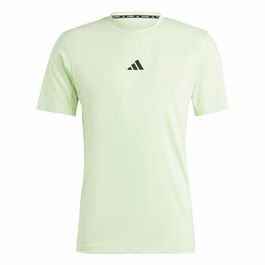 T-shirt à manches courtes homme Adidas Essentials Wo Logo Vert citron