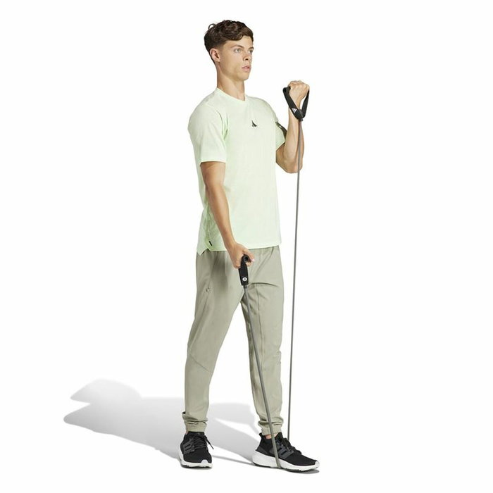 T-shirt à manches courtes homme Adidas Essentials Wo Logo Vert citron