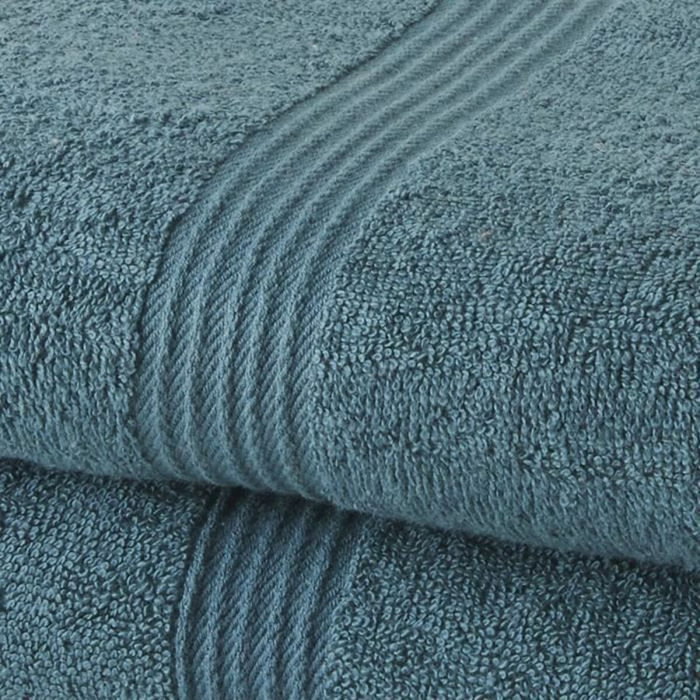 Today Lot de 2 serviettes de toilette Essential Paon 50 x 90 cm Today Lot de 2 serviettes de toilette Essential Paon 50 x 90 cm