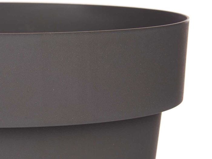 Ibergarden Pot en plastique gris 25 cm de diamètre 22,5 cm de hauteur 6,7 L (Set de 12)
