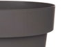 Ibergarden Pot en plastique gris 25 cm de diamètre 22,5 cm de hauteur 6,7 L (Set de 12)