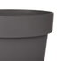 Ibergarden Pot en plastique gris 25 cm de diamètre 22,5 cm de hauteur 6,7 L (Set de 12)