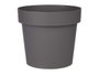 Ibergarden Pot en plastique gris 25 cm de diamètre 22,5 cm de hauteur 6,7 L (Set de 12)